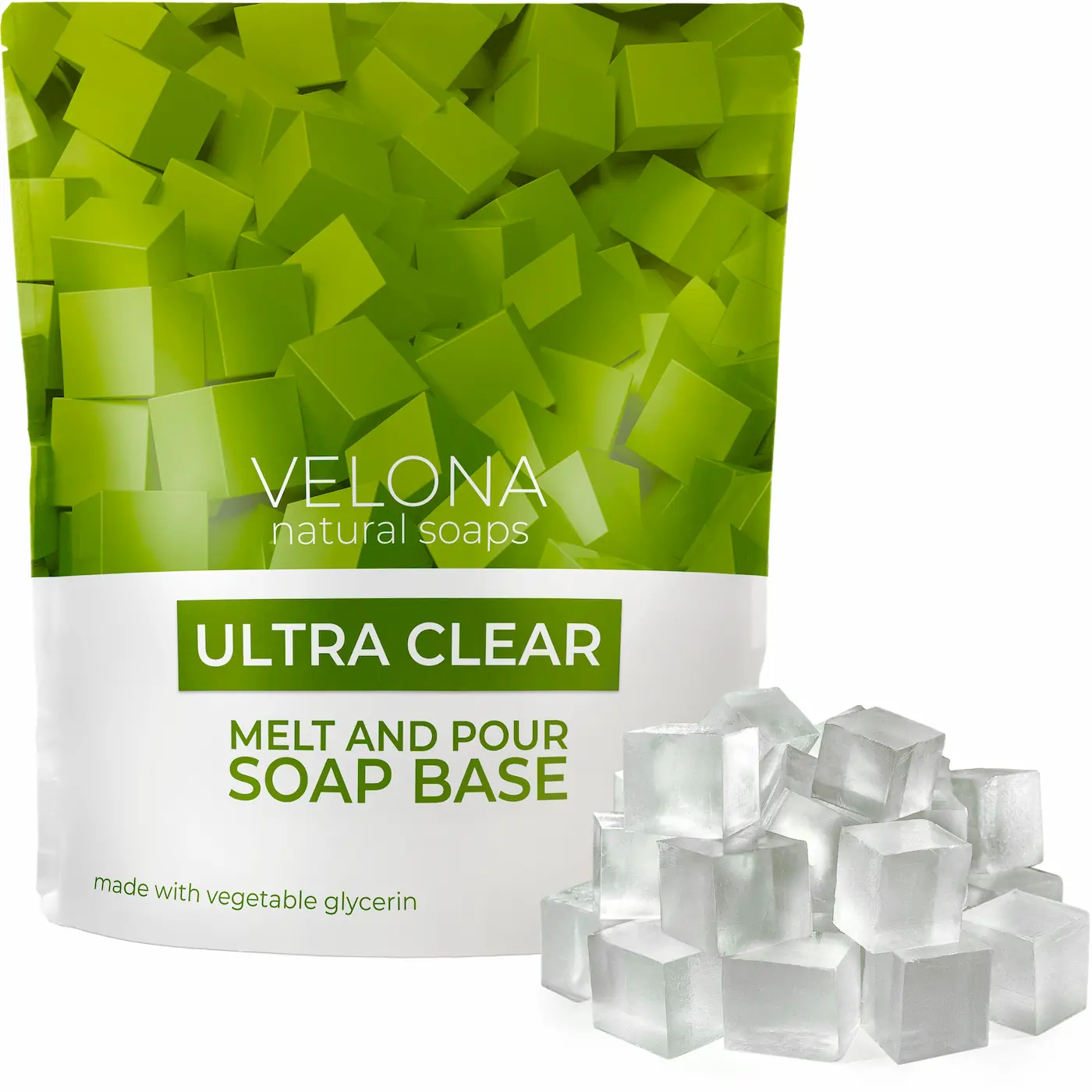 Ultra Clear Soap Base | Pre-Cut Cubes | SLS/SLES Free | Glycerin Melt and Pour